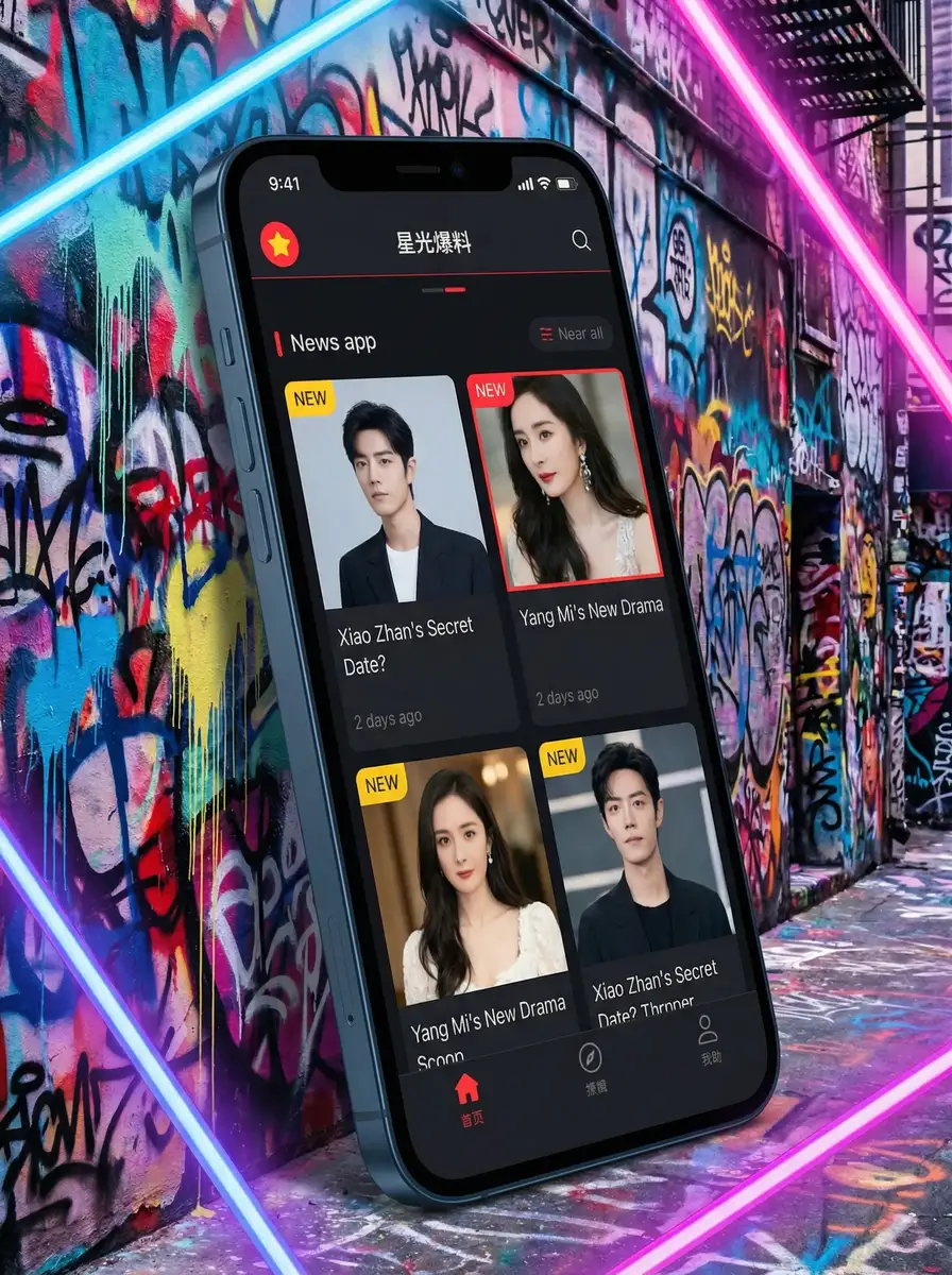 宋轶白敬亭恋情 APP界面展示 - 掌上吃瓜神器